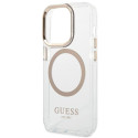 Kryt Guess GUHMP14LHTRMD iPhone 14 Pro – gold / gold