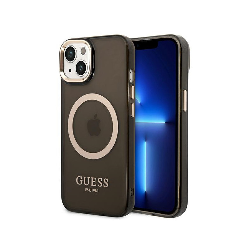 Kryt Guess GUHMP14MHTCMK pro iPhone 14 Plus - black/black