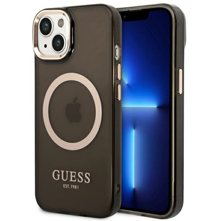 Kryt Guess GUHMP14MHTCMK iPhone 14 Plus MagSafe black/black