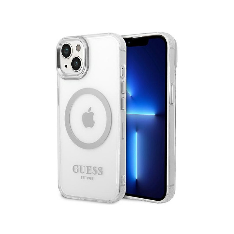 Kryt Guess GUHMP14SHTRMS pro iPhone 14 - stříbrná/silver