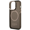Kryt GUESS Gold Outline Translucent MagSafe pro iPhone 14 Pro Max