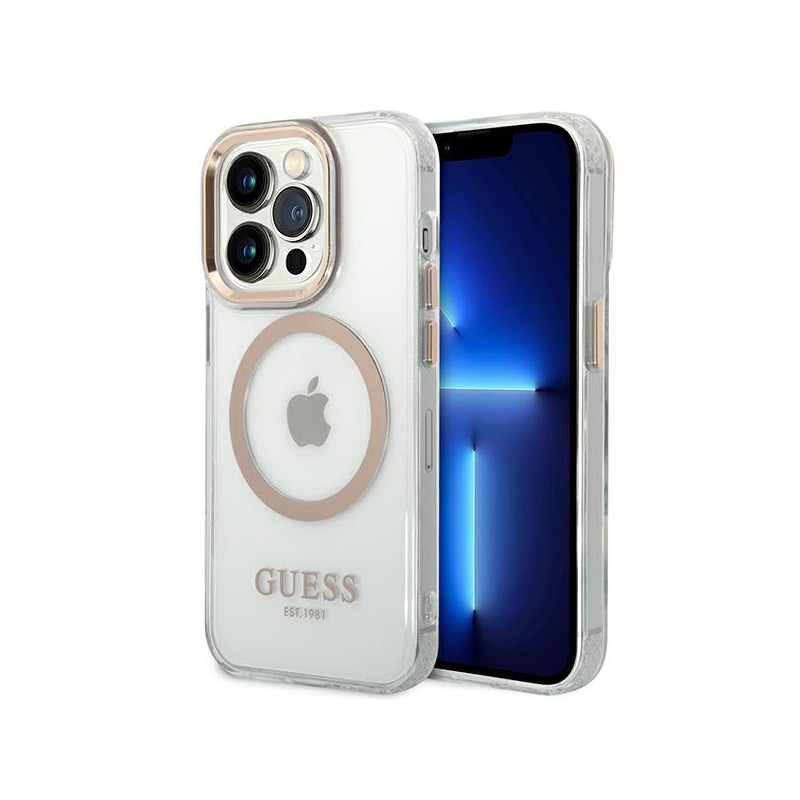 Kryt Guess GUHMP14XHTRMD pro iPhone 14 Pro Max - zlatá/gold