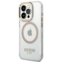 Kryt Guess GUHMP14XHTRMD pro iPhone 14 Pro Max – zlatá