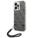 Řemínek Guess 4G Print Strap pro iPhone 14 Pro - black