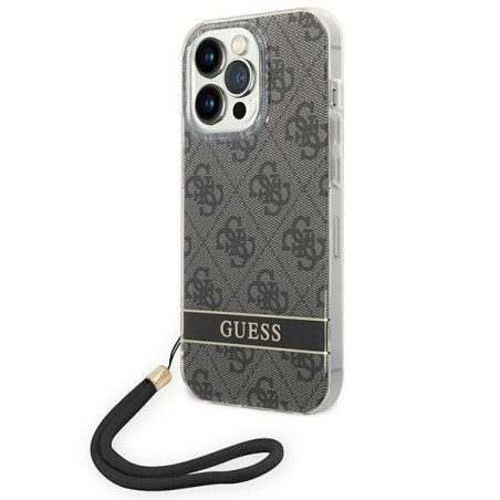 Řemínek Guess 4G Print Strap pro iPhone 14 Pro - black