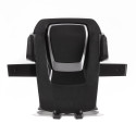 Telescopic adjustable car holder for dashboard, glass, black