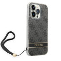 Řemínek Guess 4G Print Strap pro iPhone 14 Pro - black