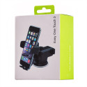 Telescopic adjustable car holder for dashboard, glass, black