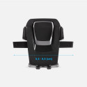 Telescopic adjustable car holder for dashboard, glass, black