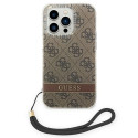 Kryt Guess 4G iPhone 14 Pro hnědá GUOHCP14LH4STW