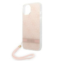 Kryt Guess 4G Print Strap iPhone 14 Plus pink