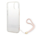 Kryt Guess 4G Print Strap iPhone 14 Plus pink