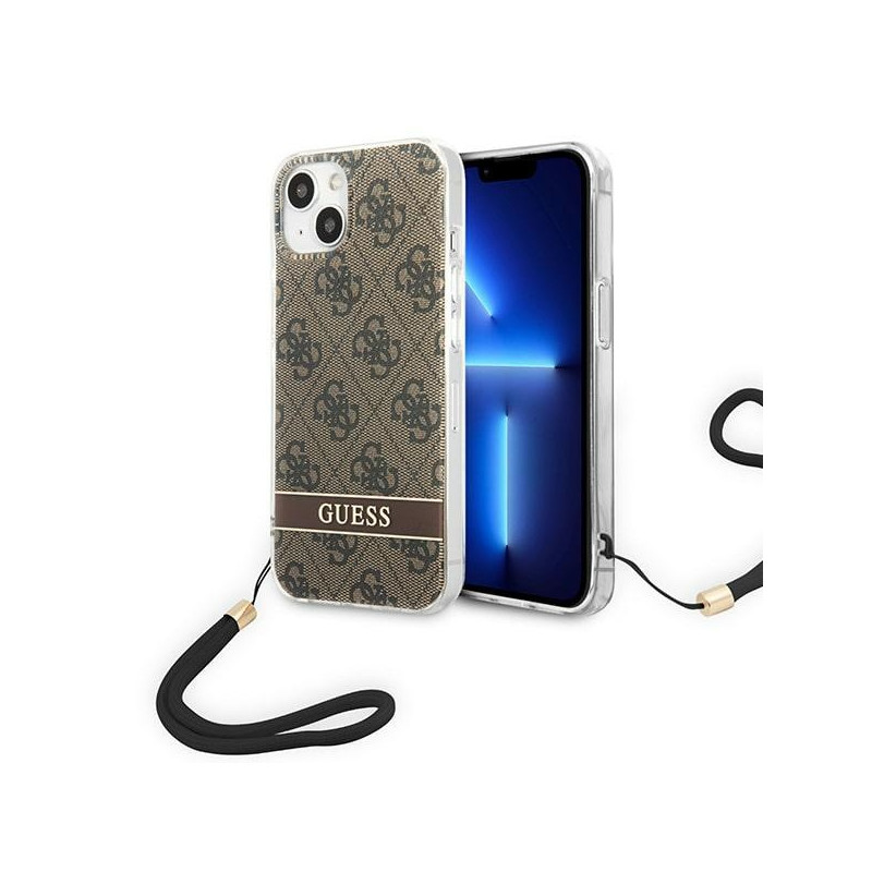 Kryt Guess GUOHCP14MH4STW pro iPhone 14 Plus - hnědá/brown