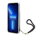 Kryt Guess Flower Strap pro iPhone 14 Pro Max - blue
