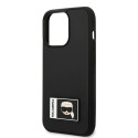 Kryt Karl Lagerfeld IKONIK PATCH pro iPhone 13 Pro - černý