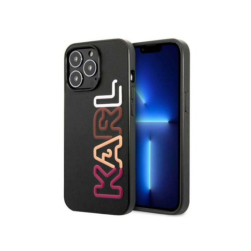 Kryt Karl Lagerfeld MULTIPINK Brand pro iPhone 13 Pro / iPhone 13 - černý