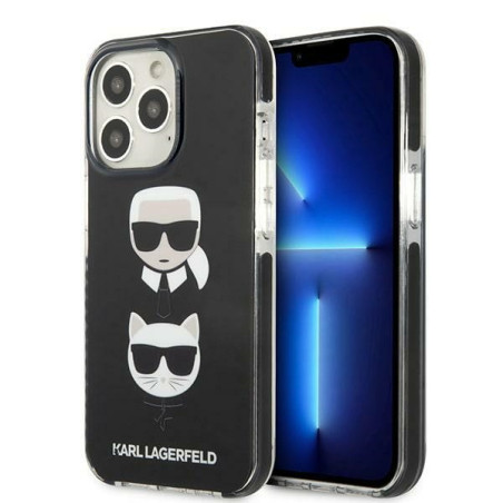 Kryt Karl Lagerfeld Karl&Choupette pro iPhone 13 Pro - černý