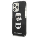 Kryt Karl Lagerfeld Karl&Choupette pro iPhone 13 Pro - černý