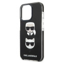 Kryt Karl Lagerfeld Karl&Choupette pro iPhone 13 Pro - černý