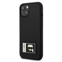 Kryt Karl Lagerfeld IKONIK PATCH pro iPhone 13 – černý