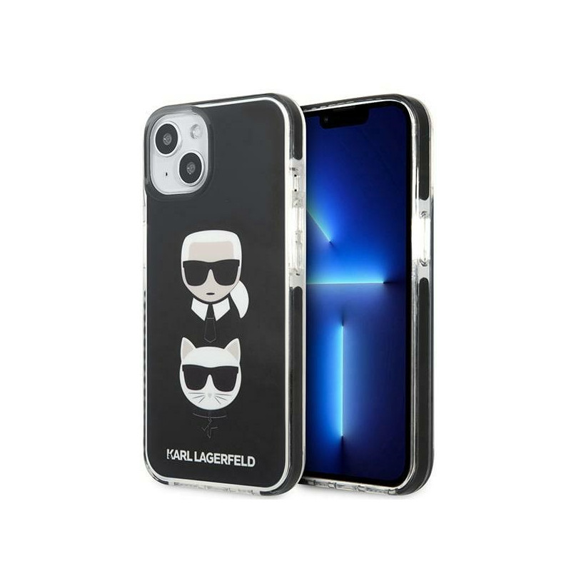 Kryt Karl Lagerfeld KARL&CHoupette Head pro iPhone 13 - černý