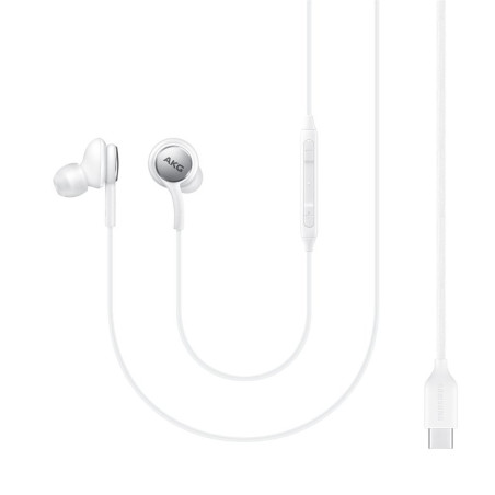 Sluchátka Samsung AKG drátová do uší USB-C (EO-IC100BWEGEU) - bílá