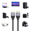 Wozinsky HDMI 2.1 Cable 8K 60 Hz 48 Gbps / 4K 120 Hz / 2K 144 Hz 1 m Silver (WHDMI-10)