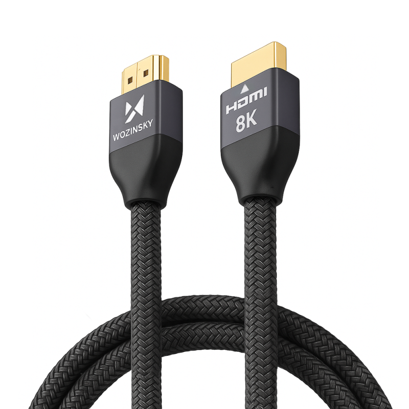 Kabel Wozinsky HDMI 2.1 8K 60 Hz 48 Gbps / 4K 120 Hz / 2K 144 Hz 2 m (WHDMI-20) - stříbrný