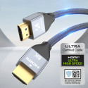 Kabel Wozinsky HDMI 2.1 8K 60 Hz 48 Gbps / 4K 120 Hz / 2K 144 Hz 2 m (WHDMI-20) - stříbrný