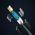 Kabel Wozinsky HDMI 2.1 8K 60 Hz 48 Gbps / 4K 120 Hz / 2K 144 Hz 2 m (WHDMI-20) - stříbrný