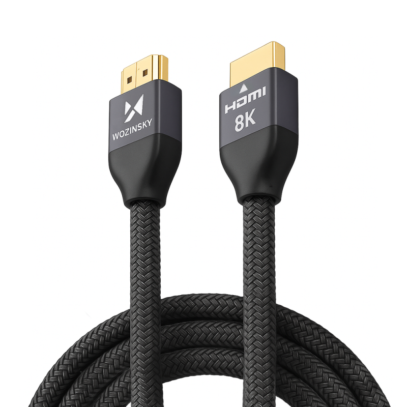 Kabel Wozinsky HDMI 2.1 8K 60 Hz 48 Gbps / 4K 120 Hz / 2K 144 Hz 3 m (WHDMI-30) - stříbrný