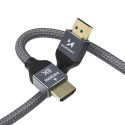 Wozinsky HDMI 2.1 Cable 8K 60 Hz 48 Gbps / 4K 120 Hz / 2K 144 Hz 3 m Silver (WHDMI-30)