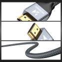 Kabel Wozinsky HDMI 2.1 8K 60 Hz 48 Gbps / 4K 120 Hz / 2K 144 Hz 5 m (WHDMI-50) - stříbrný