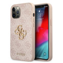 GUESS GUHCP12M4GMGPI Kryt pro iPhone 12/12 Pro, růžový