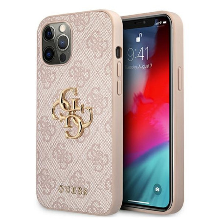 GUESS GUHCP12M4GMGPI Kryt pro iPhone 12/12 Pro, růžový