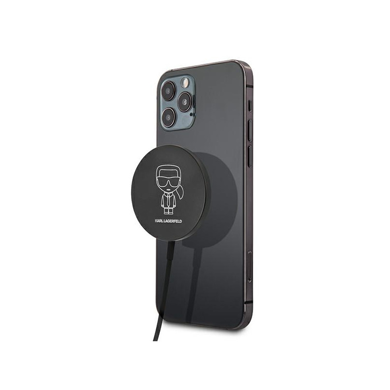 Karl Lagerfeld 15W Wireless Charger with MagSafe - Black