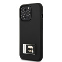 Kryt Karl Lagerfeld IKONIK PATCH pro iPhone 13 Pro Max - černý