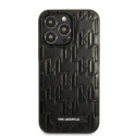 Pouzdro Karl Lagerfeld Monogram Plaque iPhone 13 Pro Max černé