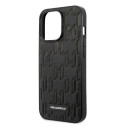 Pouzdro Karl Lagerfeld Monogram Plaque iPhone 13 Pro Max černé