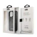 Pouzdro Karl Lagerfeld Monogram Plaque iPhone 13 Pro Max černé