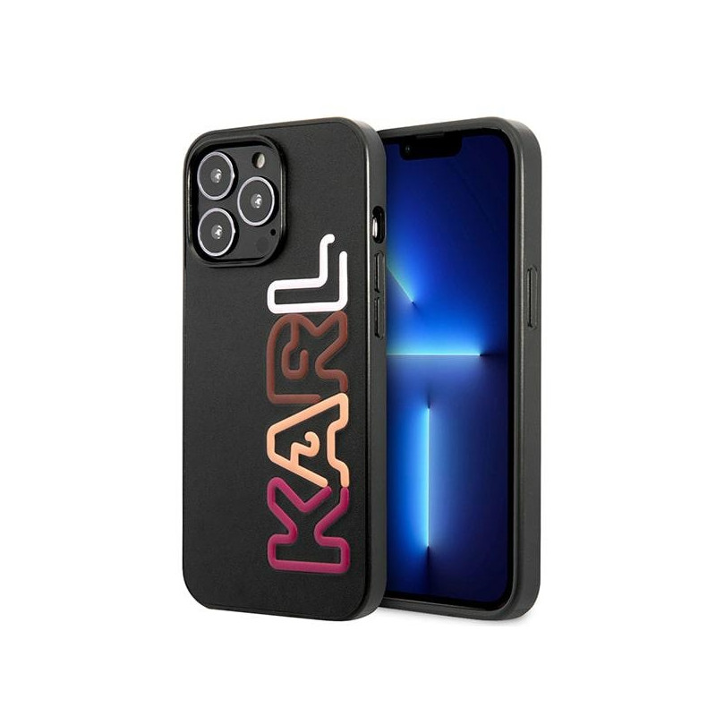 Kryt Karl Lagerfeld KLHCP13XPCOBK pro iPhone 13 Pro Max - černý/black hardcase multipink