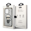 Kryt Karl Lagerfeld KLHCP14LGFKPG pro iPhone 14 Pro - silver