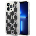 Kryt Karl Lagerfeld Liquid Glitter Monogram iPhone 14 Pro black