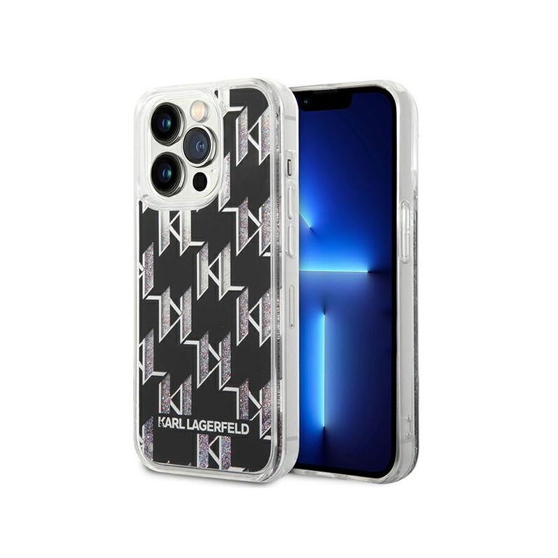 Kryt Karl Lagerfeld KLHCP14LLMNMK pro iPhone 14 Pro - black / černá