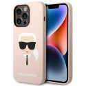 Kryt Karl Lagerfeld Silicone iPhone 14 Pro pink