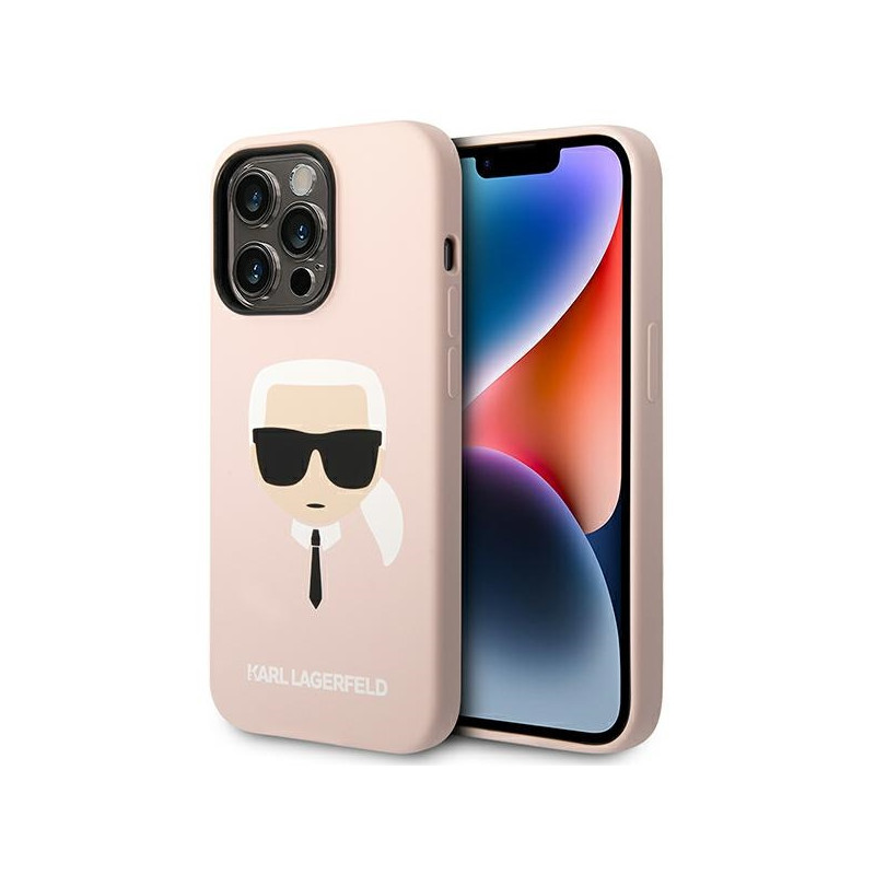 Kryt Karl Lagerfeld KLHCP14LSLKHLP pro iPhone 14 Pro - pink