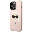 Kryt Karl Lagerfeld Silicone iPhone 14 Pro pink