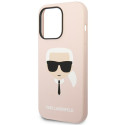 Kryt Karl Lagerfeld Silicone iPhone 14 Pro pink