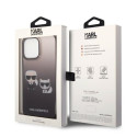 Kryt Karl Lagerfeld Ikonik pro iPhone 14 Pro - black