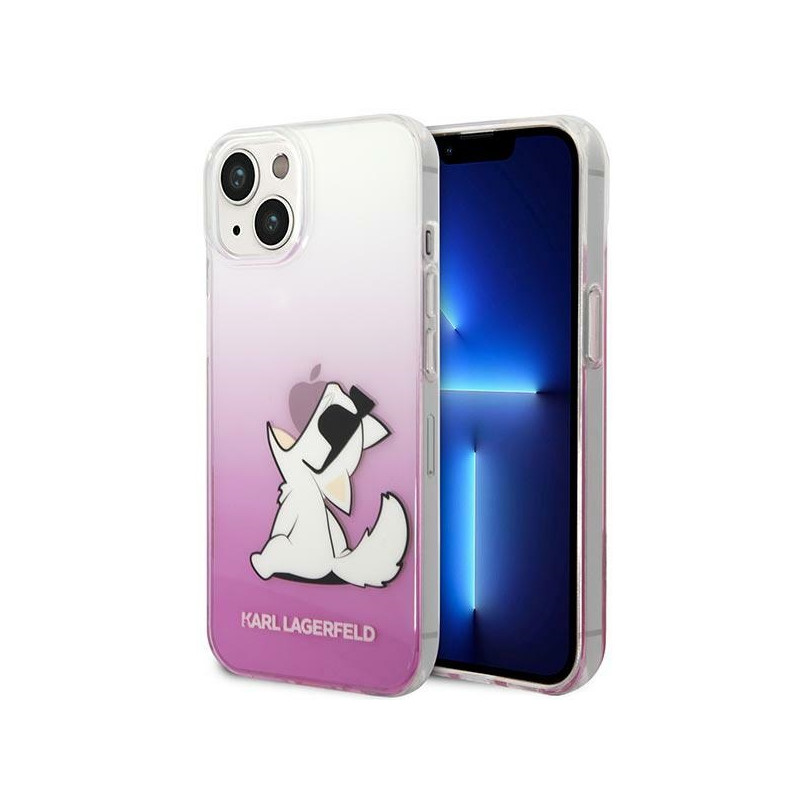 Kryt Karl Lagerfeld CHOUPETTE FUN pro iPhone 14 Plus - hardcase pink/pink Choupette Fun